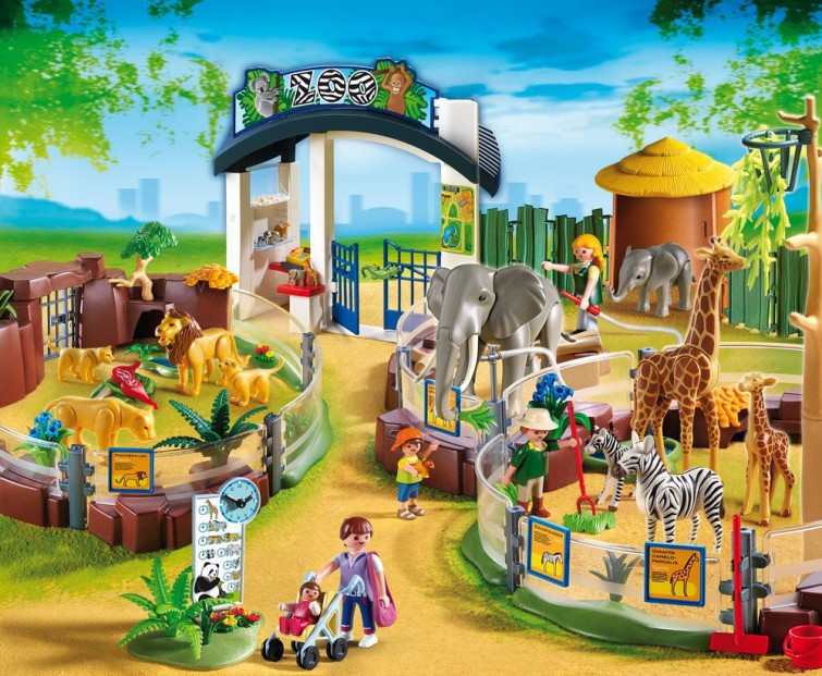 Playmobil Tiere Schwan auf kleinem See  ZOO   Tierpark 