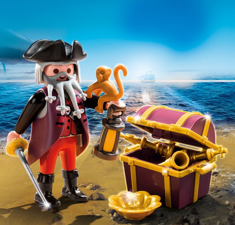 Pirat mit Papagei Playmobil Figur 